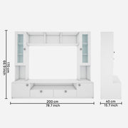 Benji TV Unit | 55 Inch TV | Frosty White