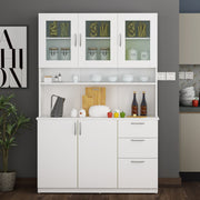 Modish Crockery Unit Three Door | Frosty White