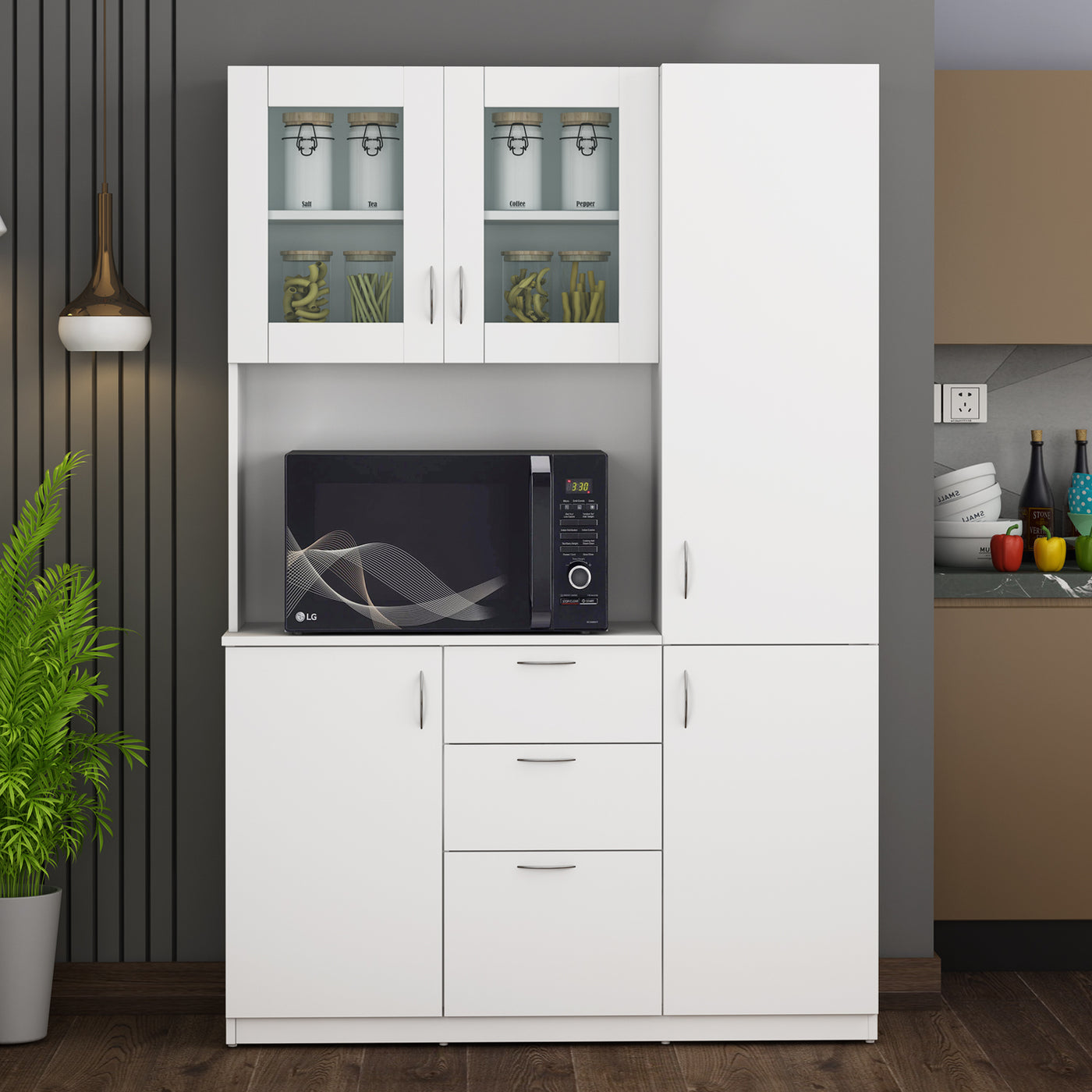 Divine Crockery Unit | Frosty White