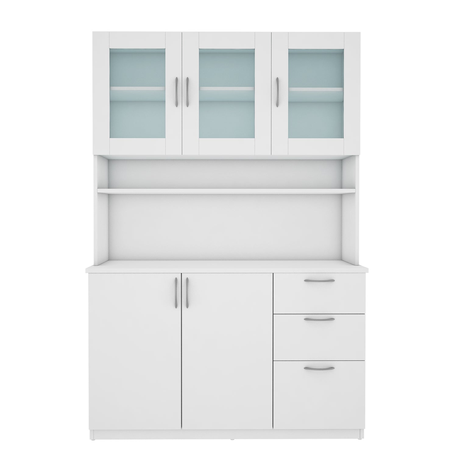 Modish Crockery Unit Three Door | Frosty White