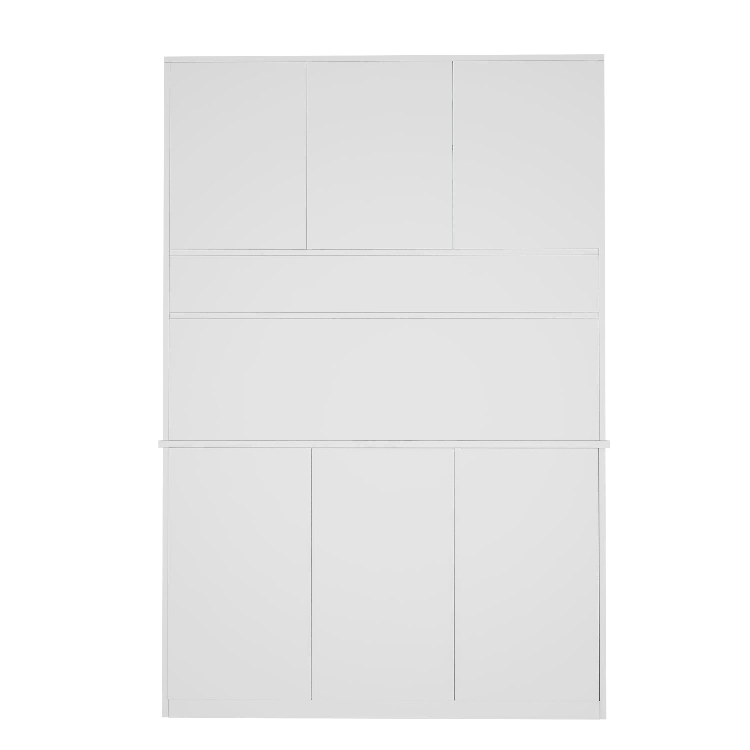 Modish Crockery Unit Three Door | Frosty White