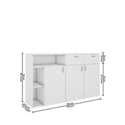 Enoch Side kitchen Crockery Unit | Frosty White