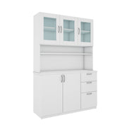 Modish Crockery Unit Three Door | Frosty White
