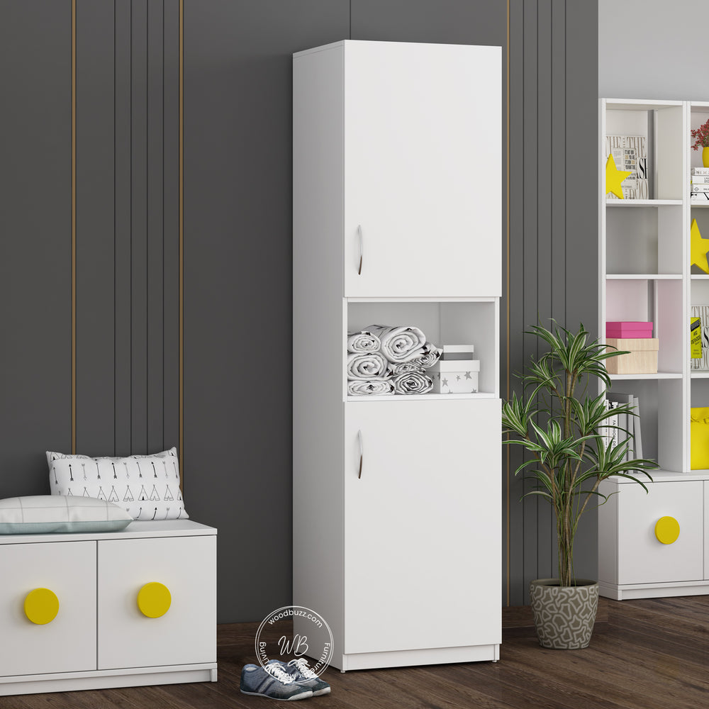 Edwin Two Door wardrobe | Frosty White