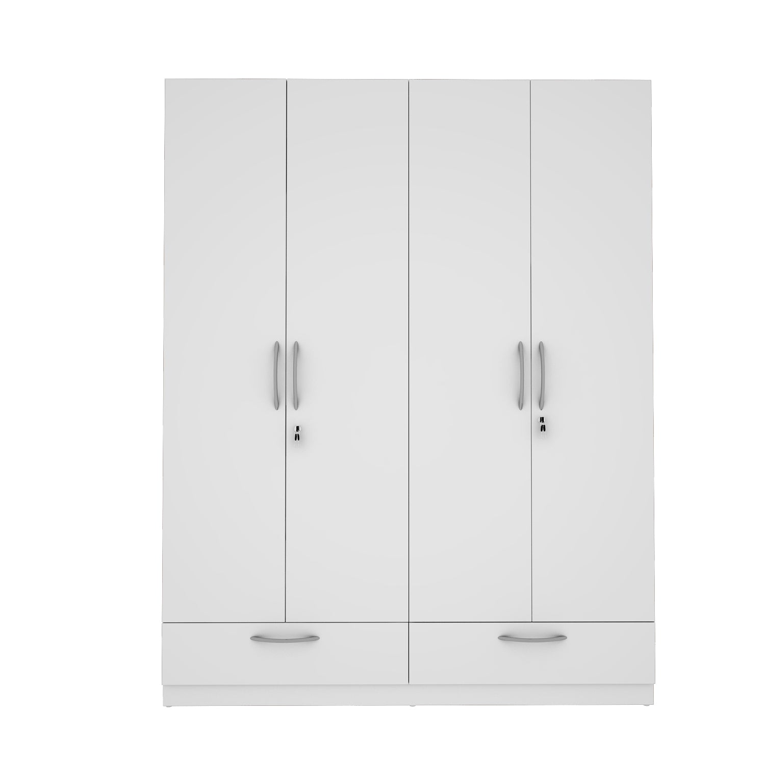 Emerald 4 Door Wardrobe - Frosty White