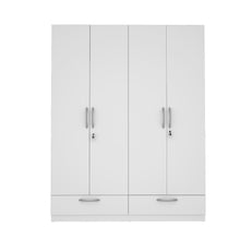 Load image into Gallery viewer, Emerald 4 Door Wardrobe - Frosty White
