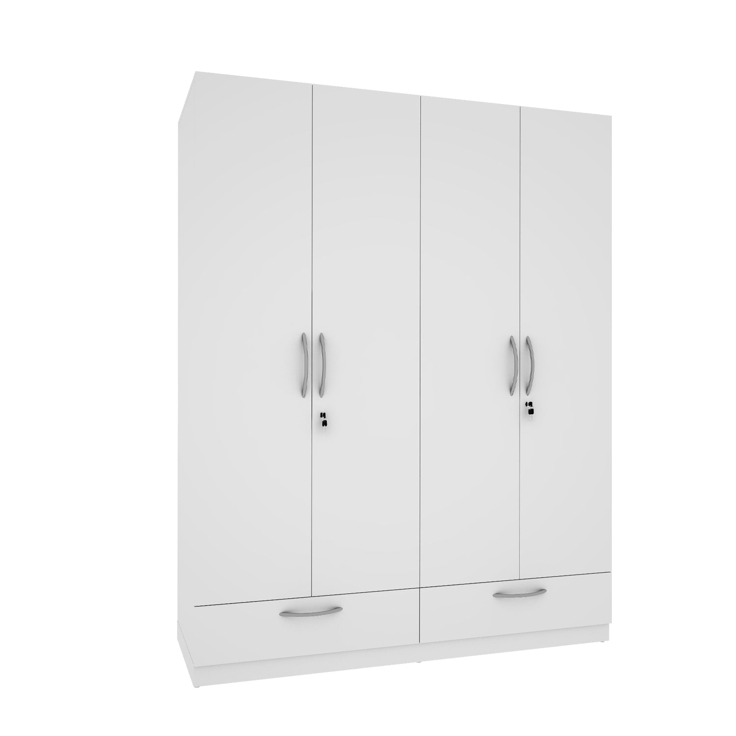 Emerald 4 Door Wardrobe - Frosty White