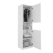 Edwin Two Door wardrobe | Frosty White