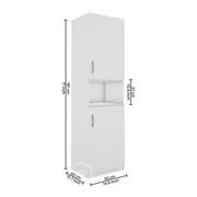 Edwin Two Door wardrobe | Frosty White