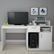 Verner Computer Desk | Frosty White