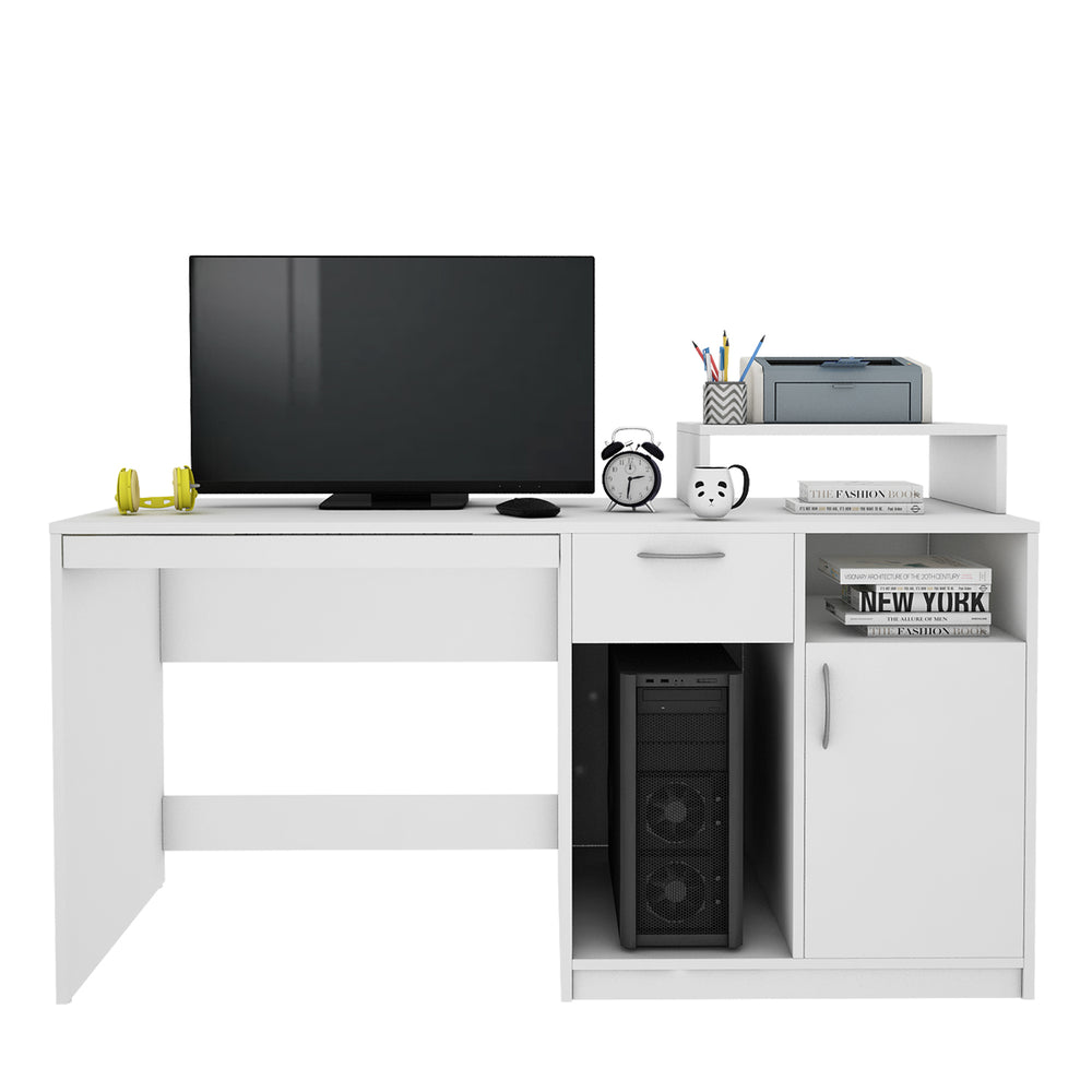 Verner Computer Desk | Frosty White