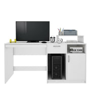 Verner Computer Desk | Frosty White