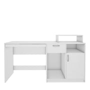 Verner Computer Desk | Frosty White