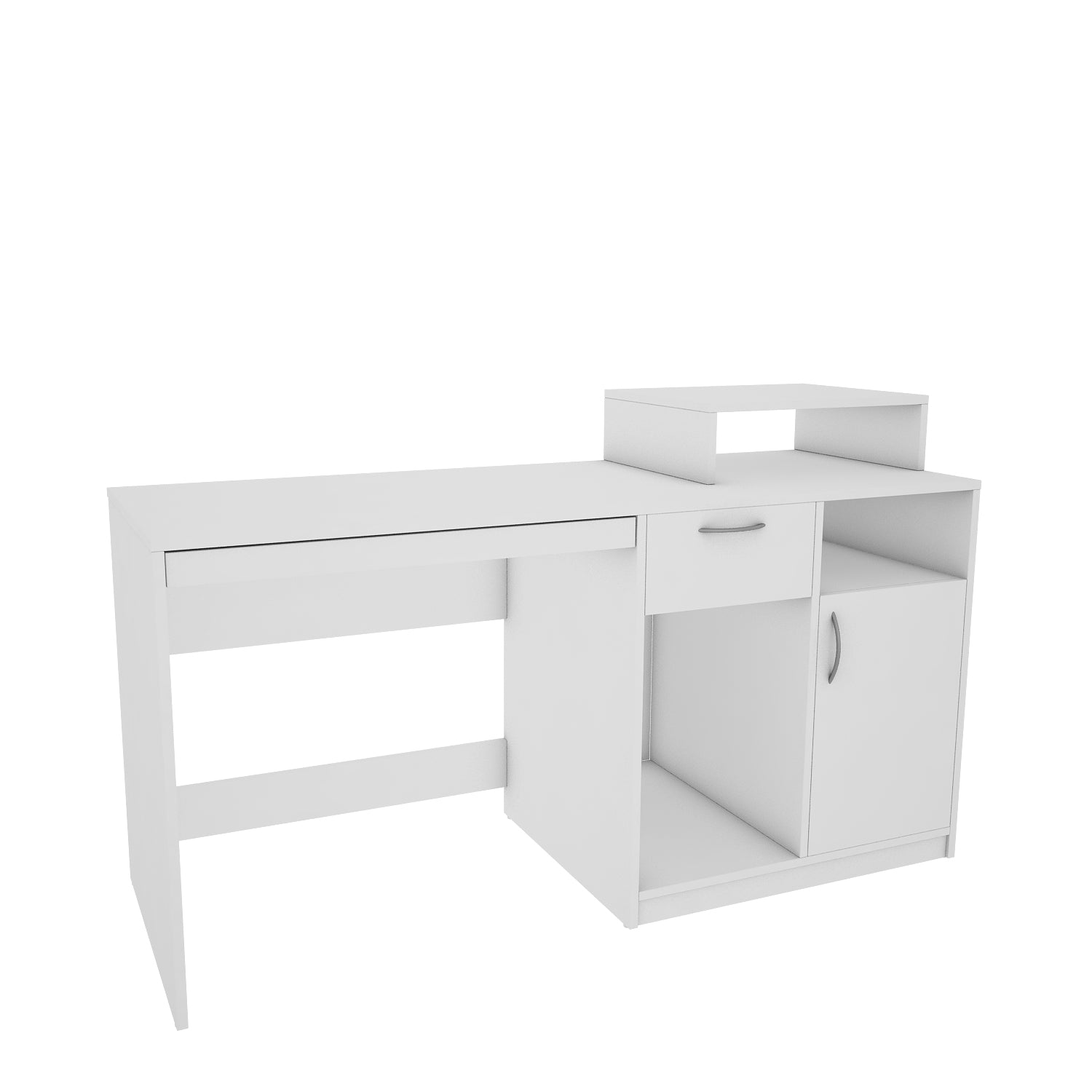 Verner Computer Desk | Frosty White