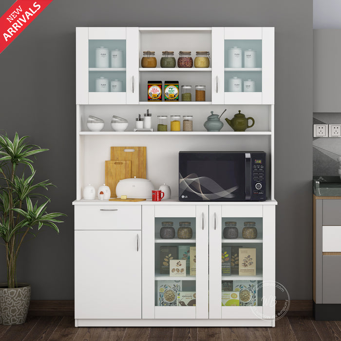Alora Crockery Unit | Frosty White