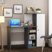 Marvel Home Office Table | Grey and Frosty White