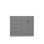 Jardin Chest of drawer | Beige Teak and Gothic Grey