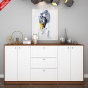 Lilly Chest of Drawer | Large | Walnut and Frosty White
