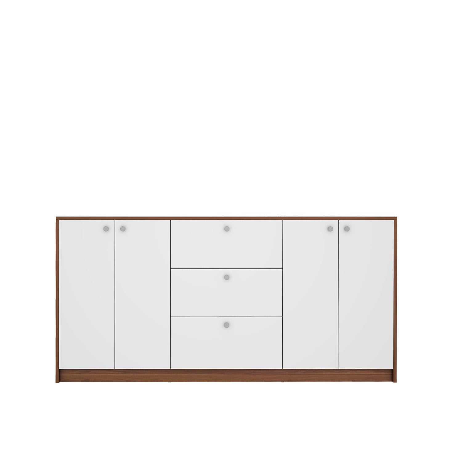 Lilly Chest of Drawer | Large | Walnut and Frosty White