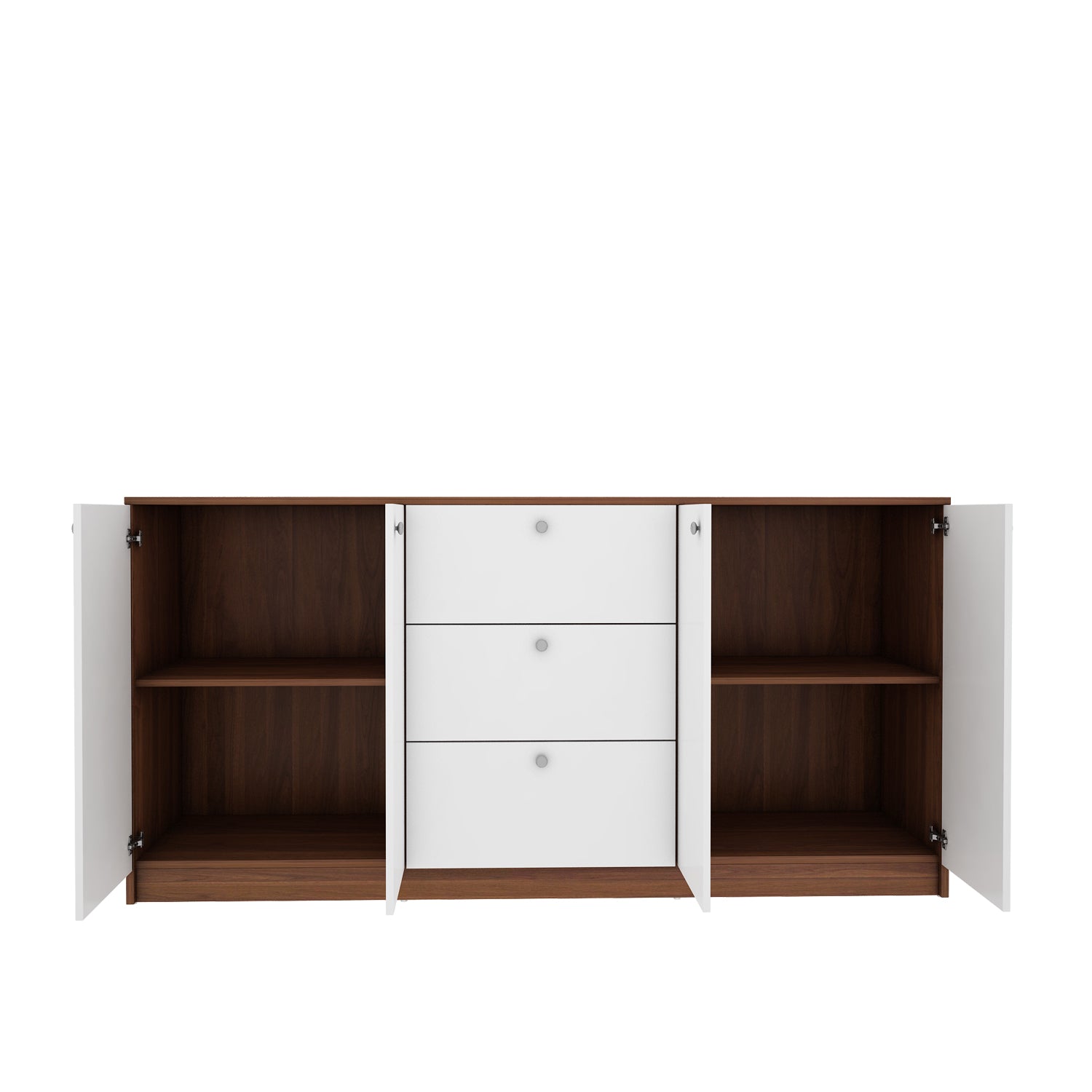 Lilly Chest of Drawer | Large | Walnut and Frosty White