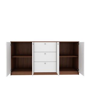 Lilly Chest of Drawer Large - Walnut & Frosty White