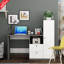 Load image into Gallery viewer, Derrick Home office table- Grey &amp; Frosty White
