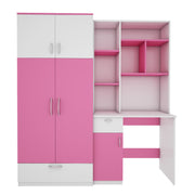 Workrobe Study Table | Pink and Frosty White