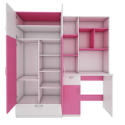 Workrobe Study Table | Pink and Frosty White