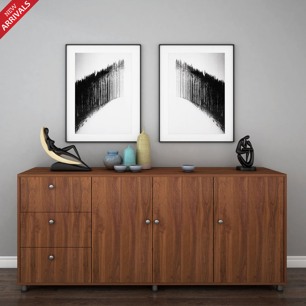 Plush chest of drawer | Walnut