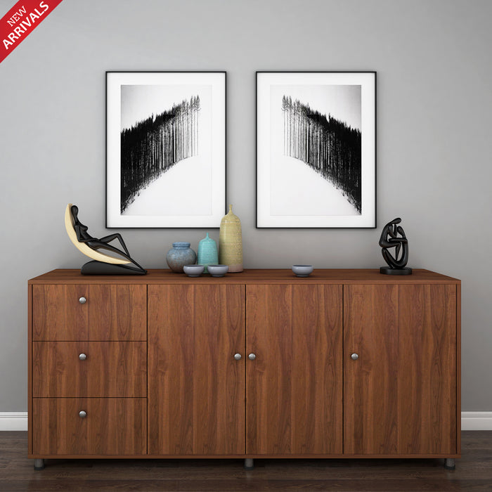 Plush chest of drawer | Walnut