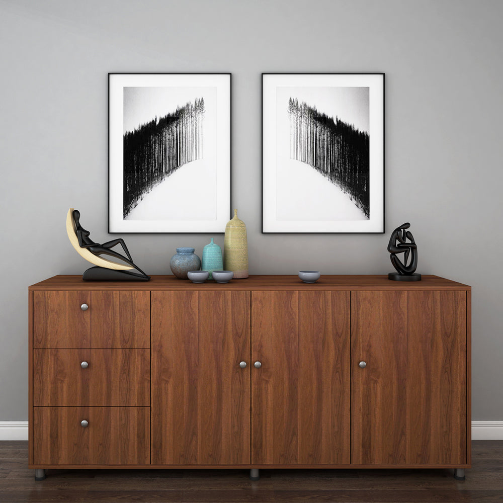 Plush chest of drawer | Walnut