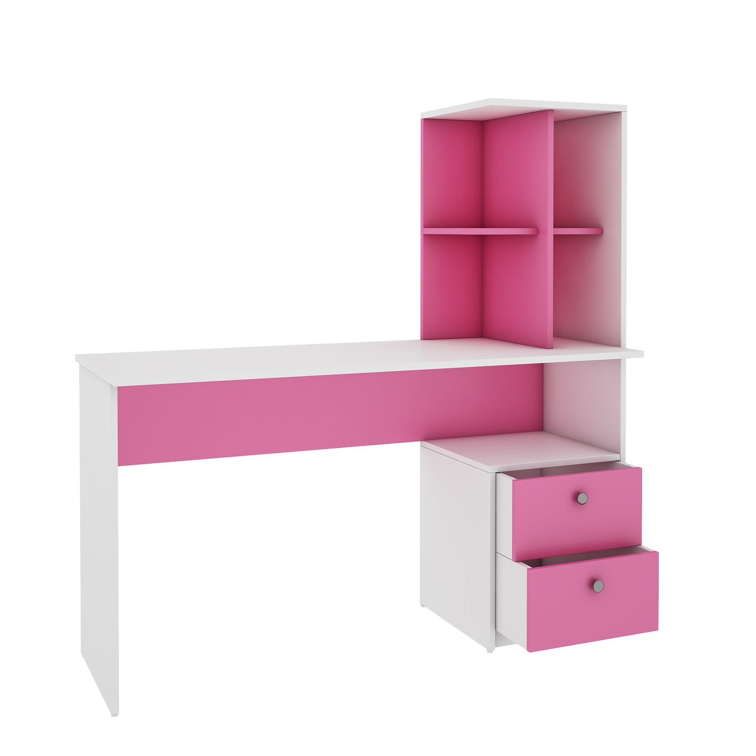 Eliot Study Table | Large | Pink and Frosty White