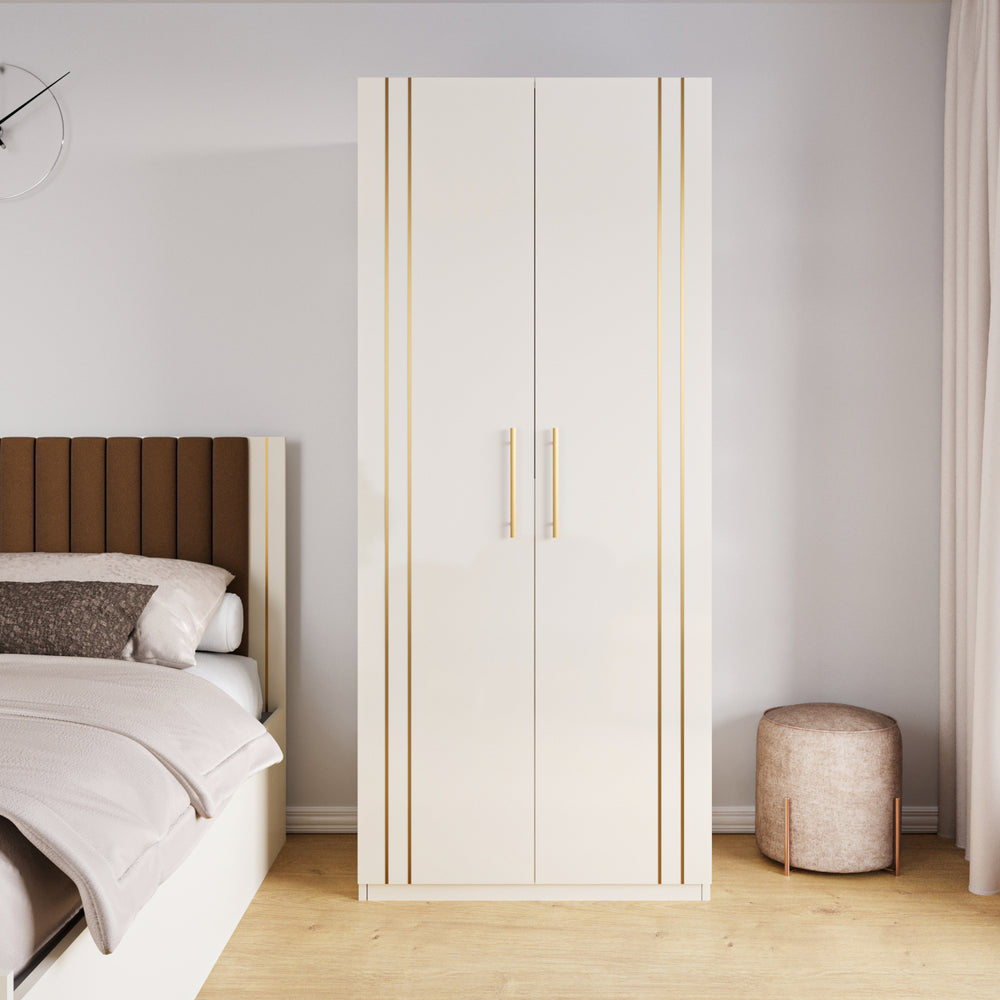 Canna 2 Door Wardrobe | HDHMR | Champagne