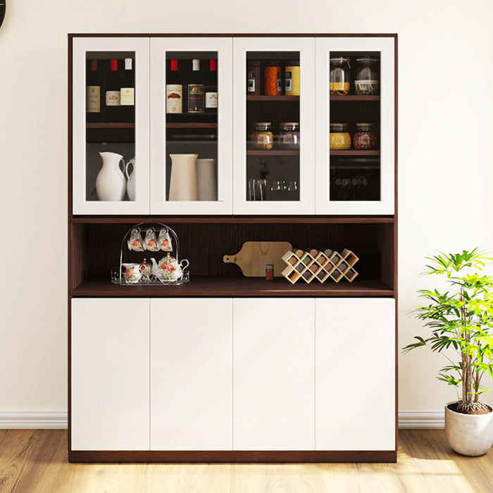 Elegant Crockery Unit | Wenge and Frosty White