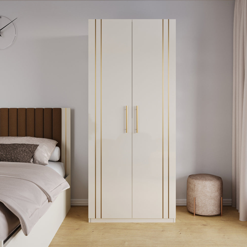 Canna 2 Door Wardrobe | HDHMR | Champagne