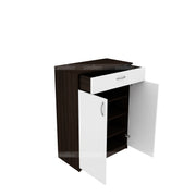 Auria Shoe Rack | Wenge and Frosty White