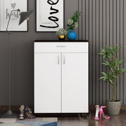 Auria Shoe Rack | Wenge and Frosty White