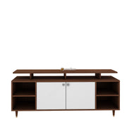Overa TV Unit- Walnut & Frosty White