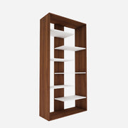 Darryl Bookcase | Walnut and Frosty White