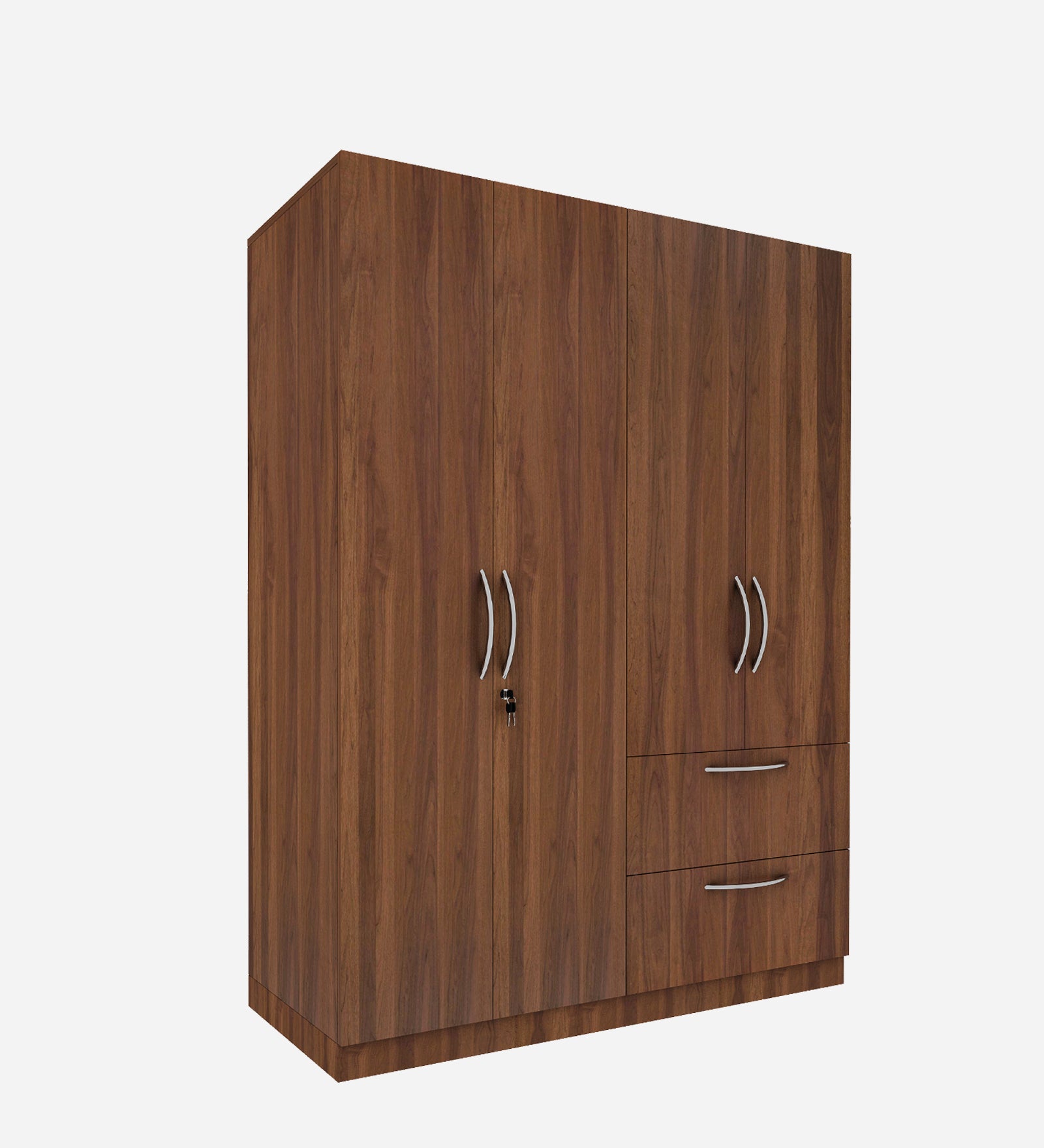 Cortina 4 Door Wardrobe - Walnut
