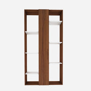 Darryl Bookcase | Walnut and Frosty White