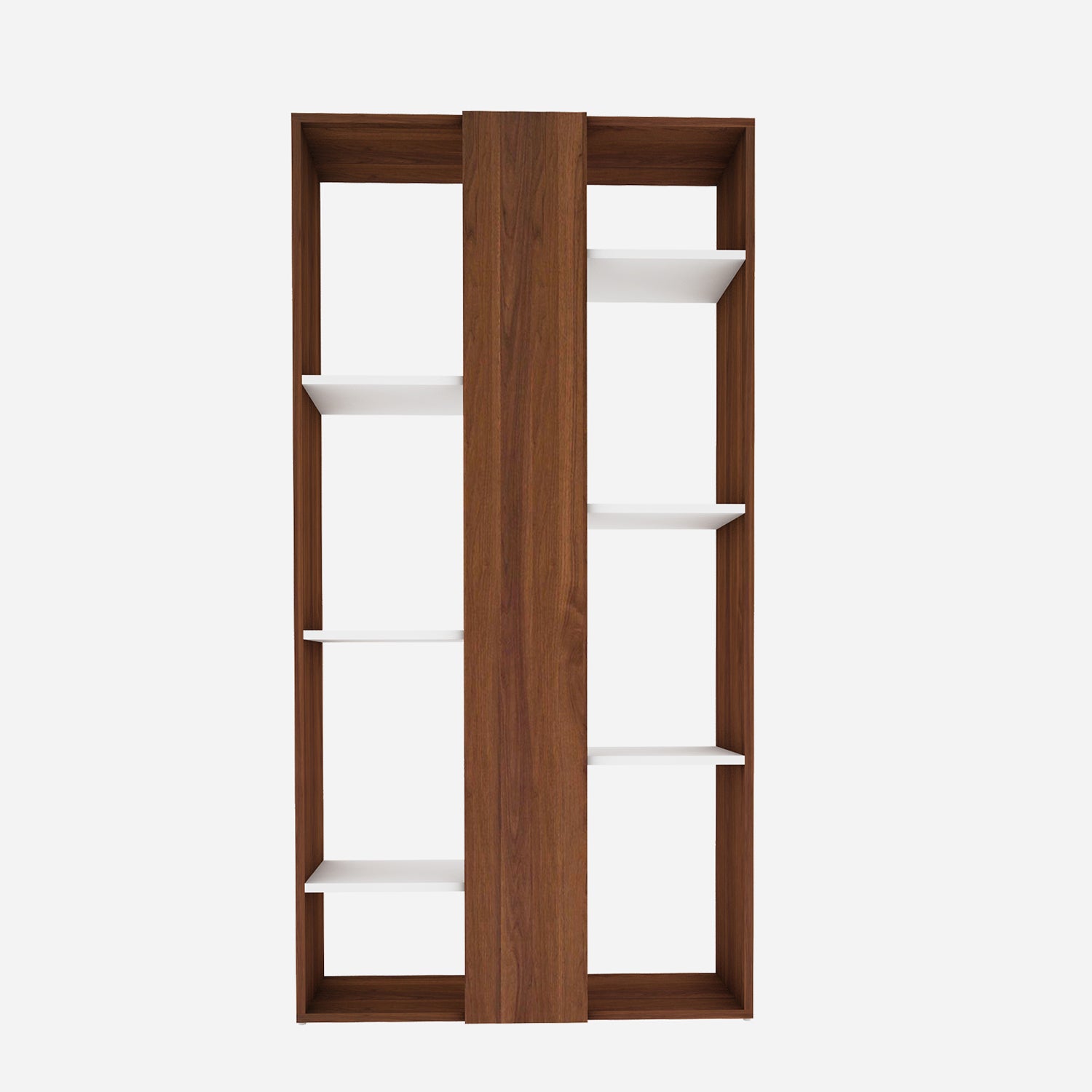 Darryl Bookcase | Walnut and Frosty White