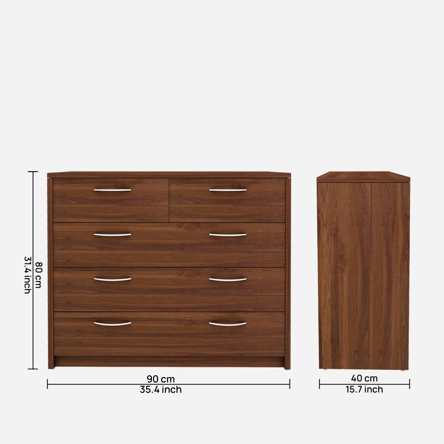 Majesty Chest of Drawers - Walnut