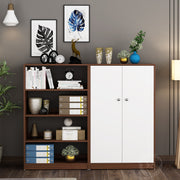 Alcott Bookcase | Walnut and Frosty White
