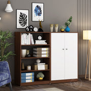 Alcott Bookcase | Walnut and Frosty White