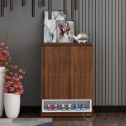 Dina Shoe Rack- Walnut