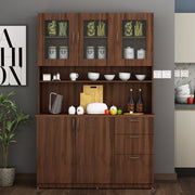Modish Crockery Unit Three Door | Walnut