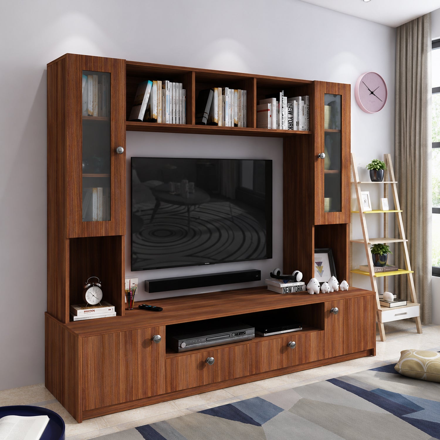 Benji TV Unit | 55 Inch TV | Walnut