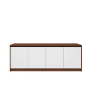 Modena TV Unit- Walnut & Frosty White