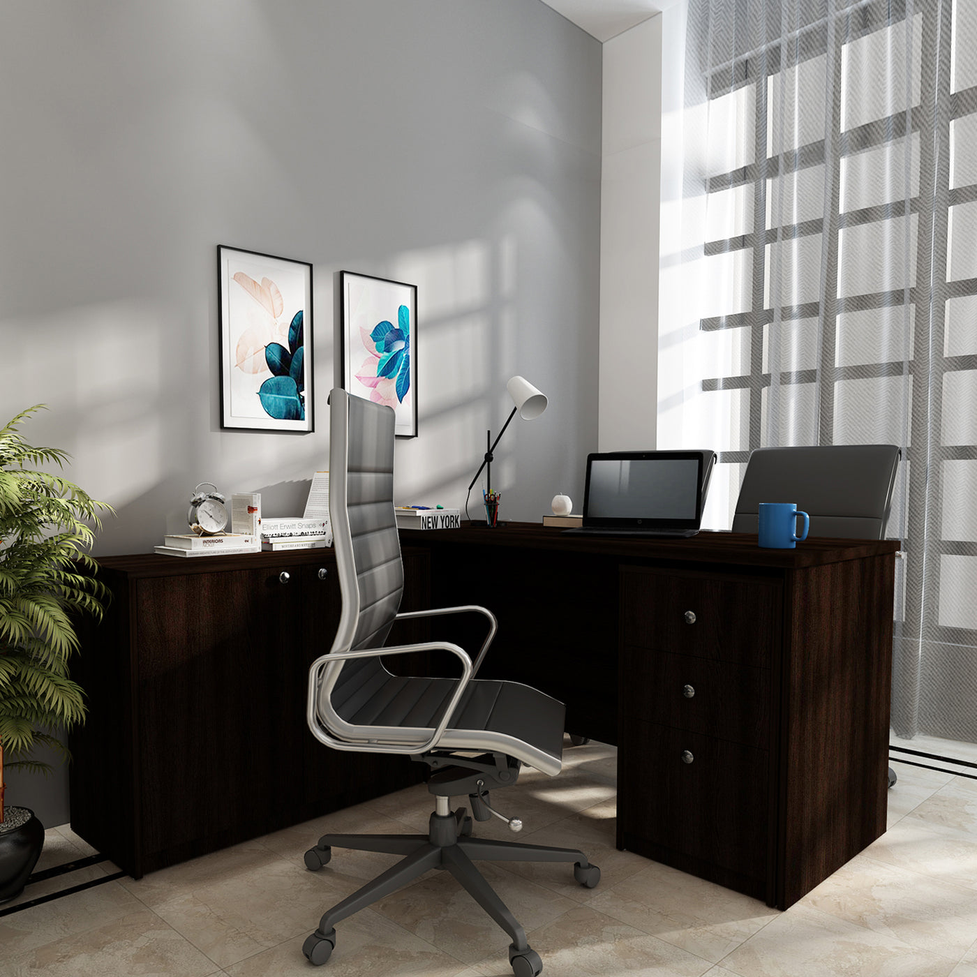 Ethan Home Office Table | Wenge